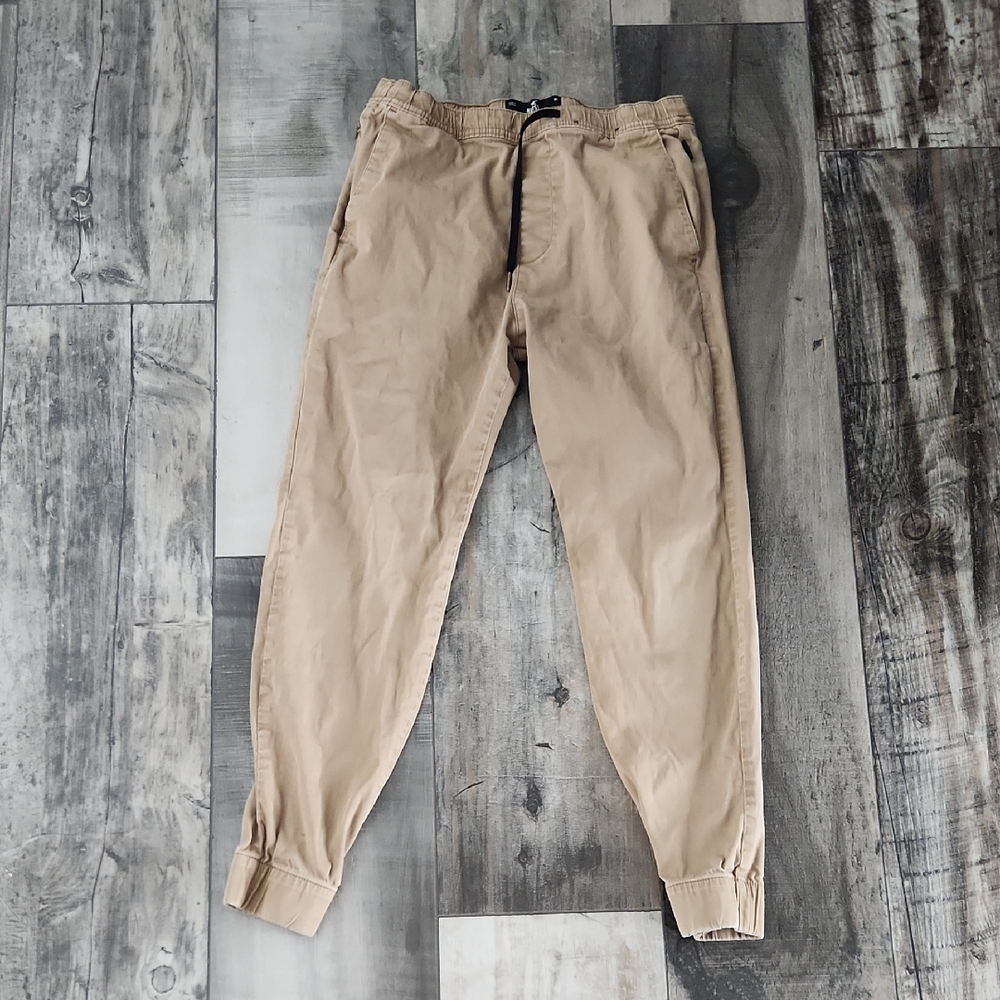Hollister Men's Beige Jogger Pants Medium